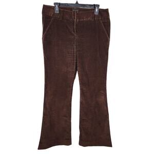 The Limited Drew Fit Women Pants Size 10 Corduroy Bootcut Pockets Brown Mid Rise